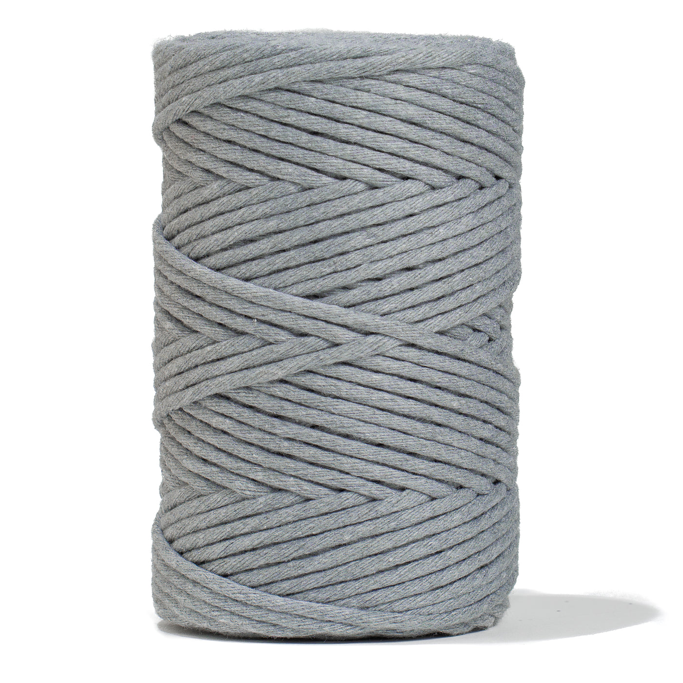 SOFT COTTON CORD ZERO WASTE 4 MM - 1 SINGLE STRAND - STONE GRAY COLOR