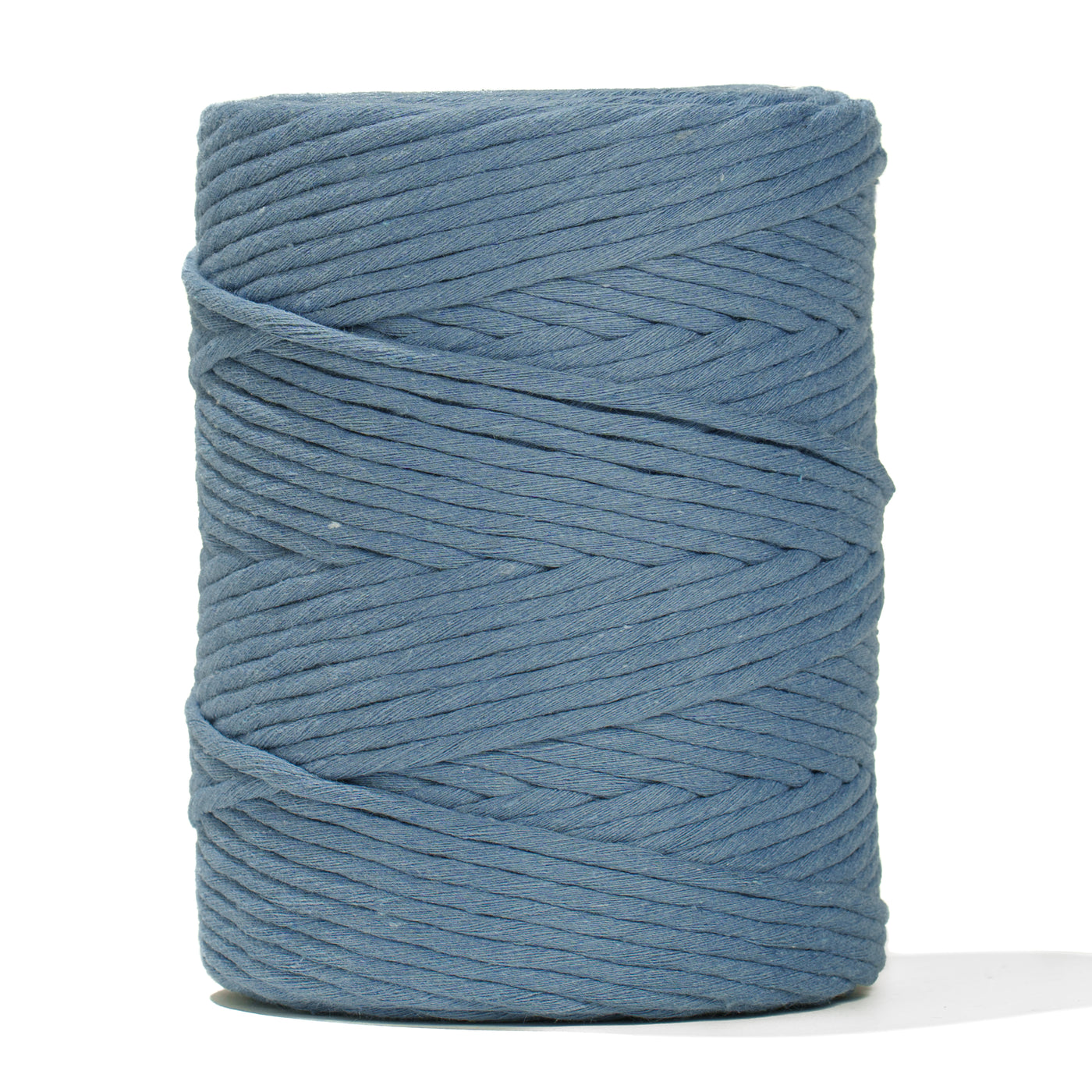 SOFT COTTON CORD ZERO WASTE 4 MM - 1 SINGLE STRAND - PACIFIC BLUE COLOR