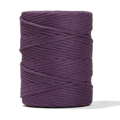 SOFT COTTON CORD ZERO WASTE 4 MM - 1 SINGLE STRAND - DAMSON COLOR