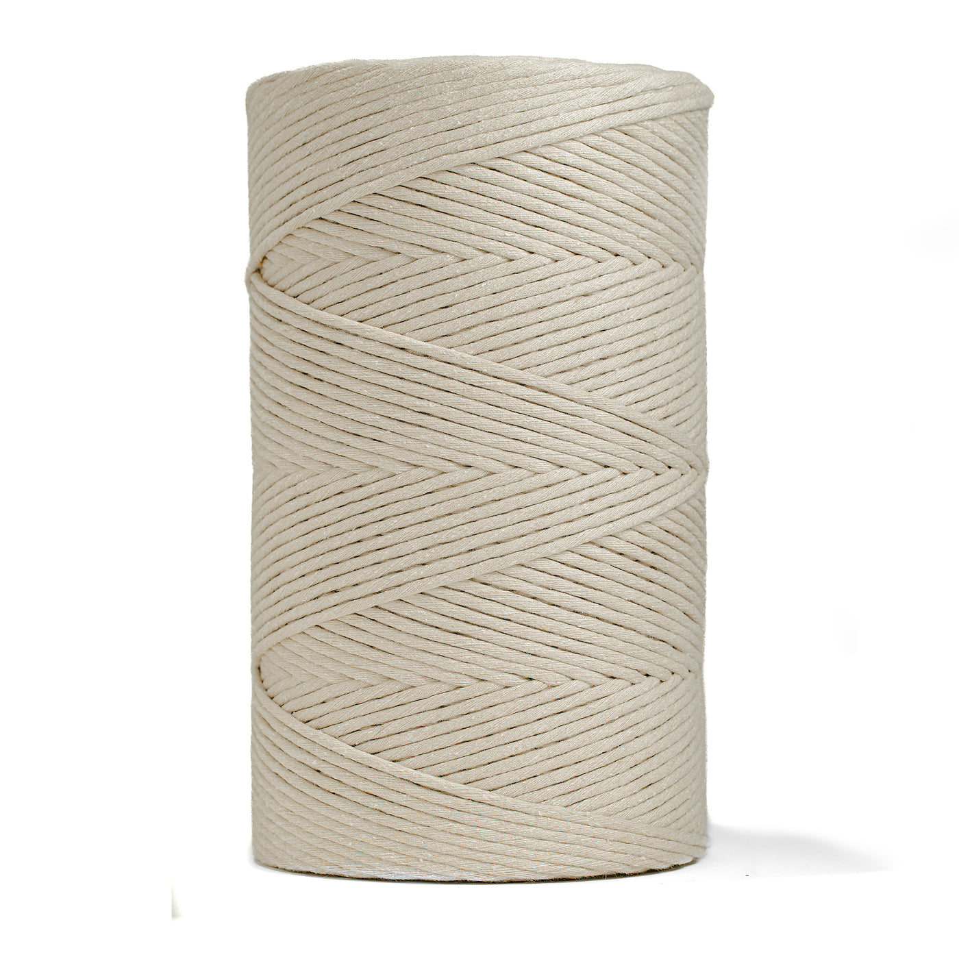 SOFT COTTON CORD ZERO WASTE 4 MM - 1 SINGLE STRAND - OAT COLOR