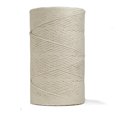 SOFT COTTON CORD ZERO WASTE 4 MM - 1 SINGLE STRAND - OAT COLOR