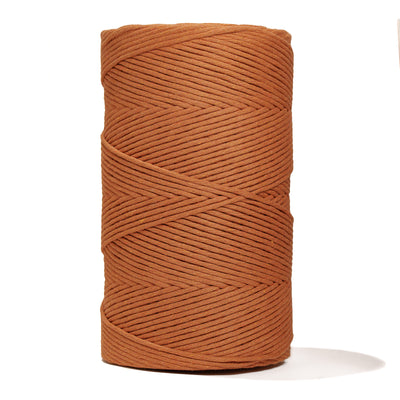 SOFT COTTON CORD ZERO WASTE 4 MM - 1 SINGLE STRAND - COPPER COLOR