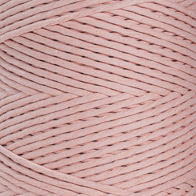 SOFT COTTON CORD ZERO WASTE 4 MM - 1 SINGLE STRAND - BALLET PINK COLOR