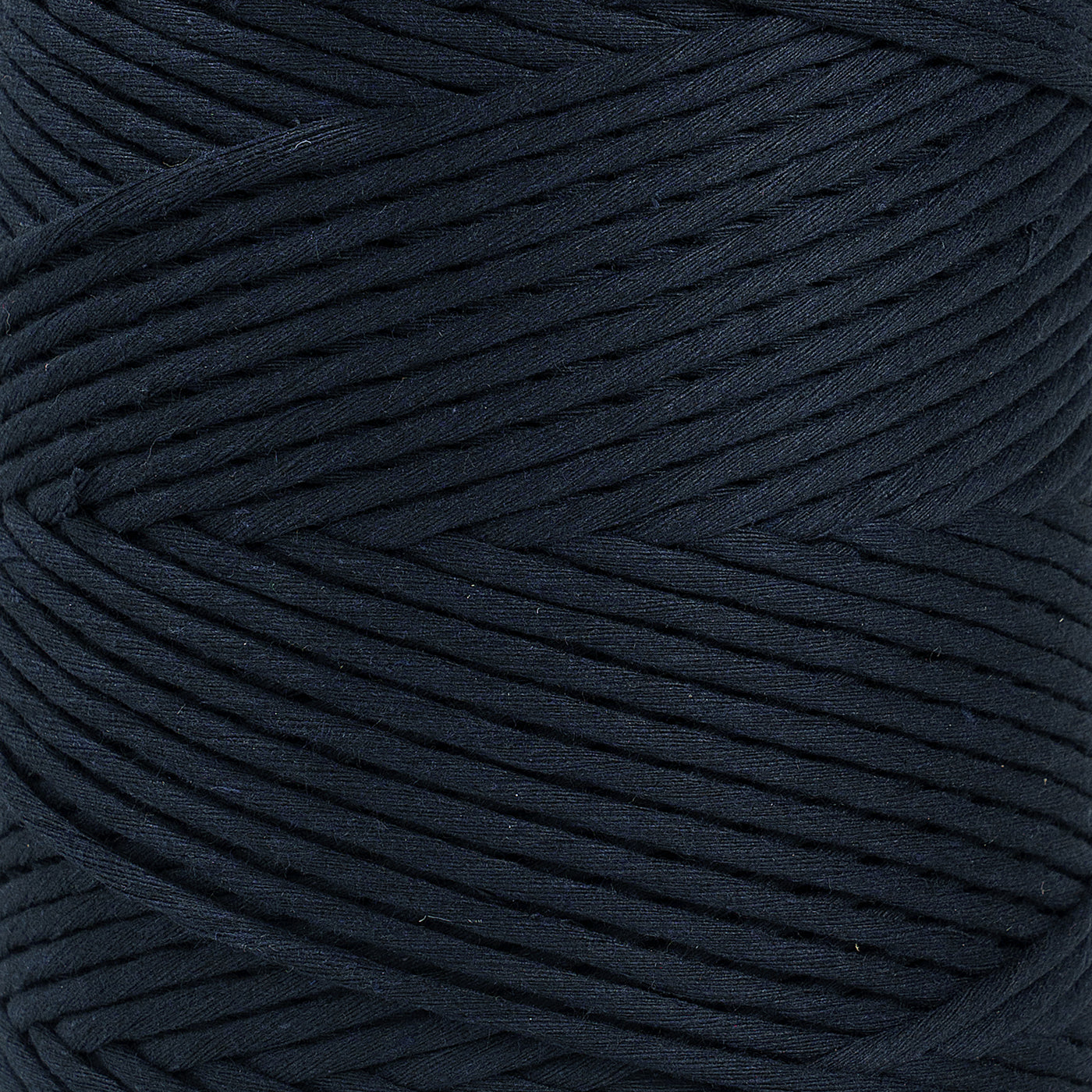 Soft Cotton Cord Zero Waste 4mm Single Strand - Dark Denim Color