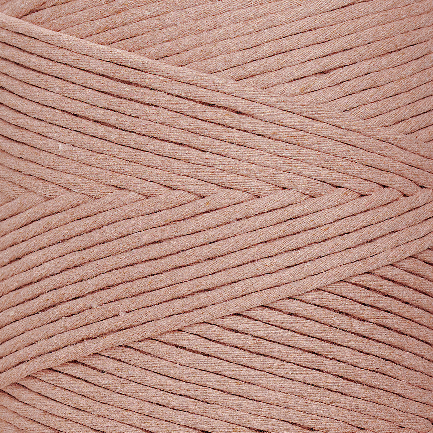 SOFT COTTON CORD ZERO WASTE 4 MM - 1 SINGLE STRAND - DUSTY ROSE COLOR