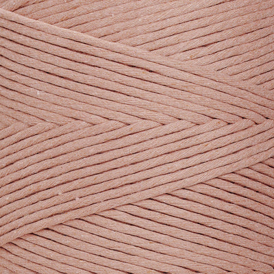 SOFT COTTON CORD ZERO WASTE 4 MM - 1 SINGLE STRAND - DUSTY ROSE COLOR