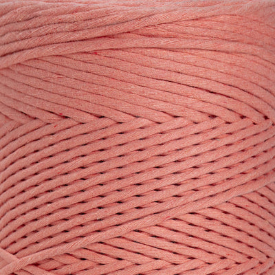 SOFT COTTON CORD ZERO WASTE 4 MM - 1 SINGLE STRAND - FRUIT PUNCH COLOR