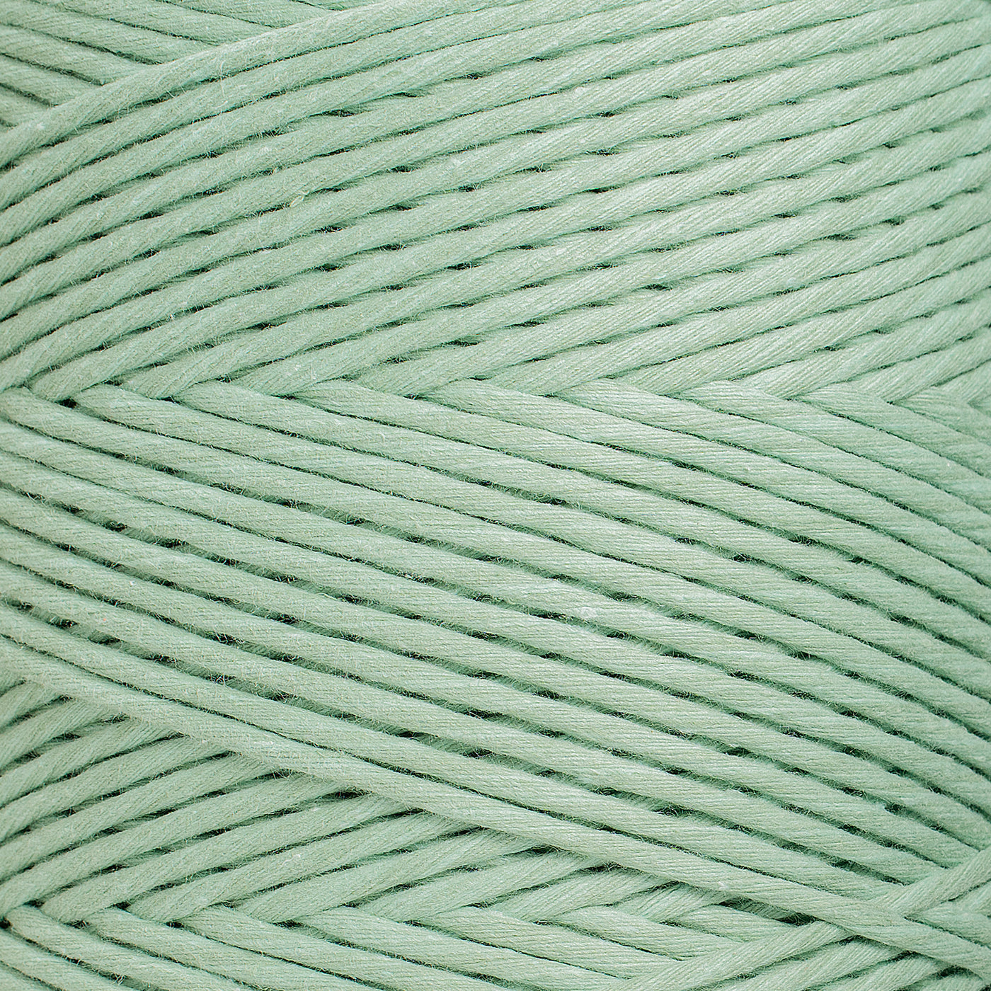 SOFT COTTON CORD ZERO WASTE 4 MM - 1 SINGLE STRAND - ICE GREEN COLOR