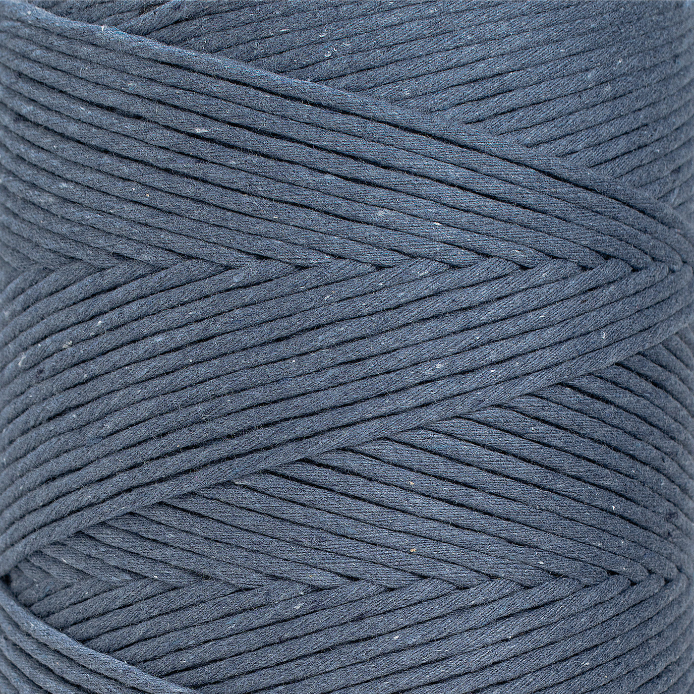 SOFT COTTON CORD ZERO WASTE 4 MM - 1 SINGLE STRAND - JEANS COLOR