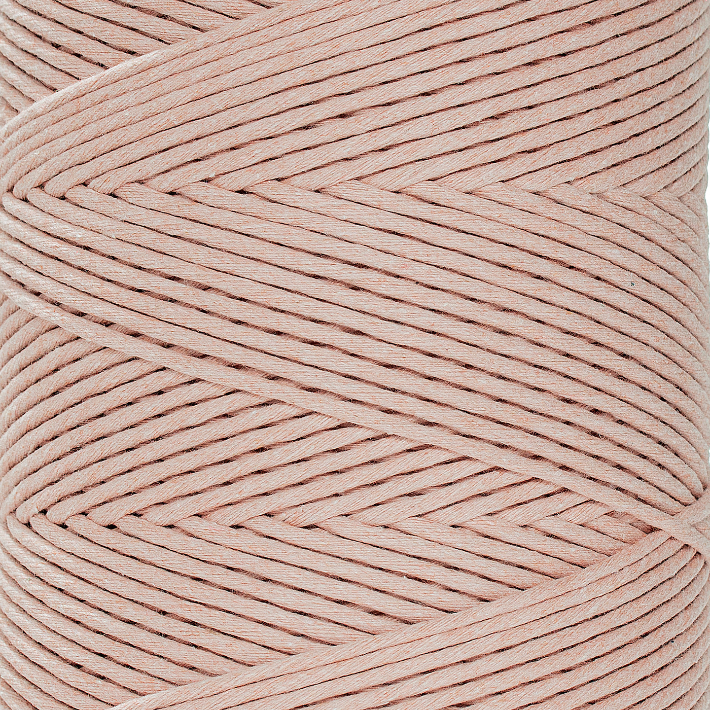 SOFT COTTON CORD ZERO WASTE 4 MM - 1 SINGLE STRAND - MARSHMALLOW COLOR