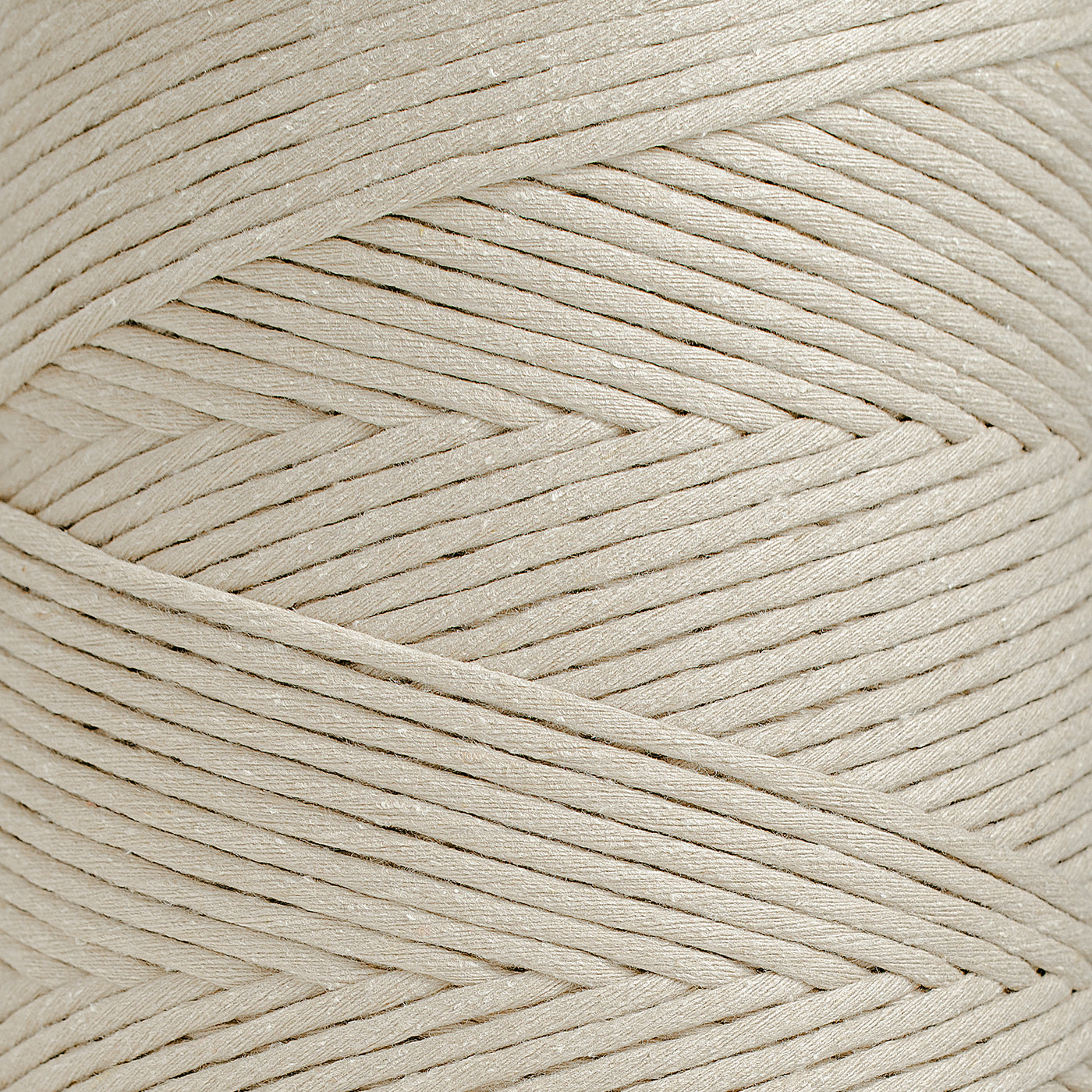 SOFT COTTON CORD ZERO WASTE 4 MM - 1 SINGLE STRAND - OAT COLOR