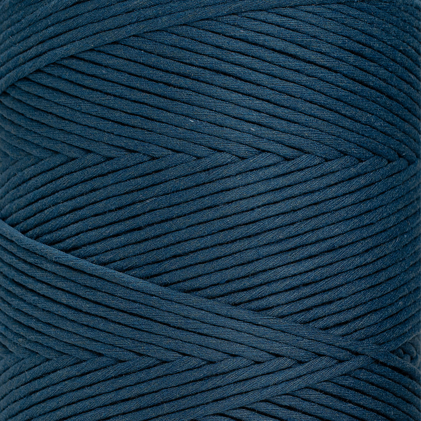 SOFT COTTON CORD ZERO WASTE 4 MM - 1 SINGLE STRAND - PEACOCK BLUE COLOR