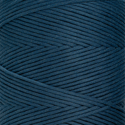 SOFT COTTON CORD ZERO WASTE 4 MM - 1 SINGLE STRAND - PEACOCK BLUE COLOR