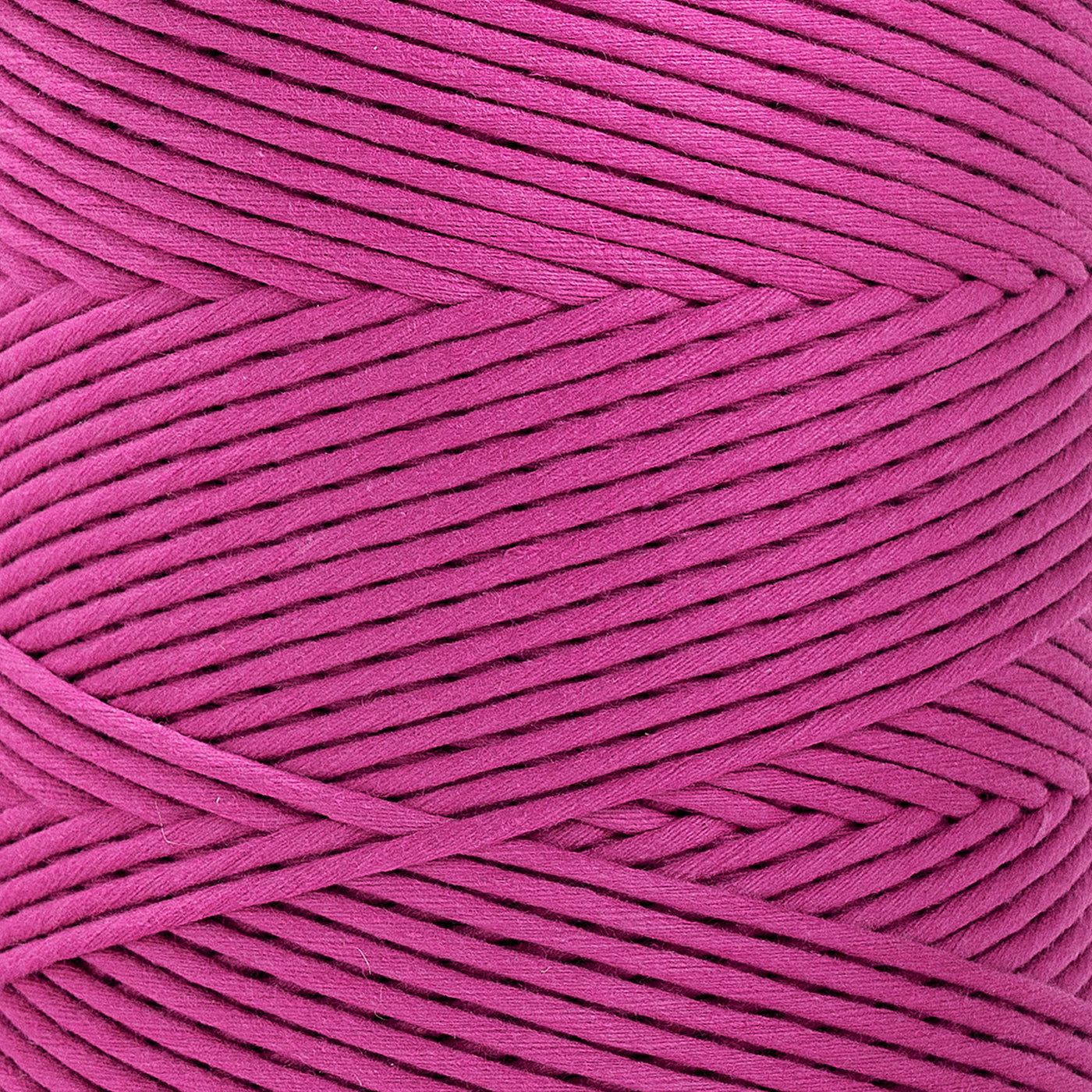 SOFT COTTON CORD ZERO WASTE 4 MM - 1 SINGLE STRAND - RASPBERRY COLOR