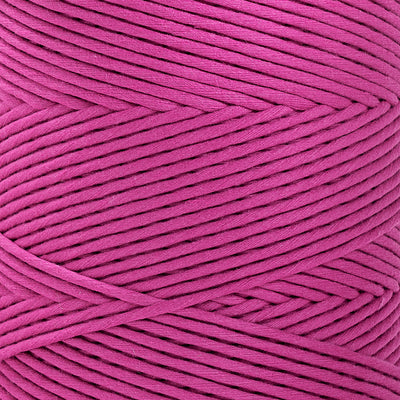 SOFT COTTON CORD ZERO WASTE 4 MM - 1 SINGLE STRAND - RASPBERRY COLOR