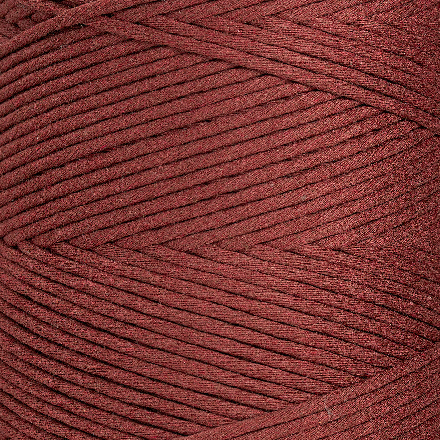 SOFT COTTON CORD ZERO WASTE 4 MM - 1 SINGLE STRAND - RED AMBER COLOR