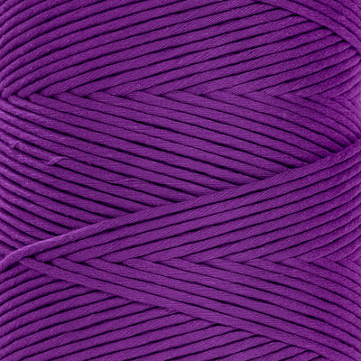 SOFT COTTON CORD ZERO WASTE 4 MM - 1 SINGLE STRAND - ROYAL PURPLE COLOR