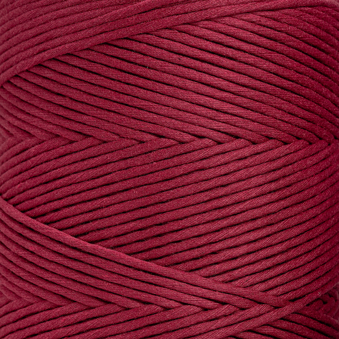 SOFT COTTON CORD ZERO WASTE 4mm - 1 SINGLE STRAND - RUBY RED