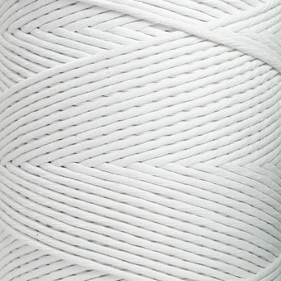 SOFT COTTON CORD ZERO WASTE 4 MM - 1 SINGLE STRAND - WHITE COLOR