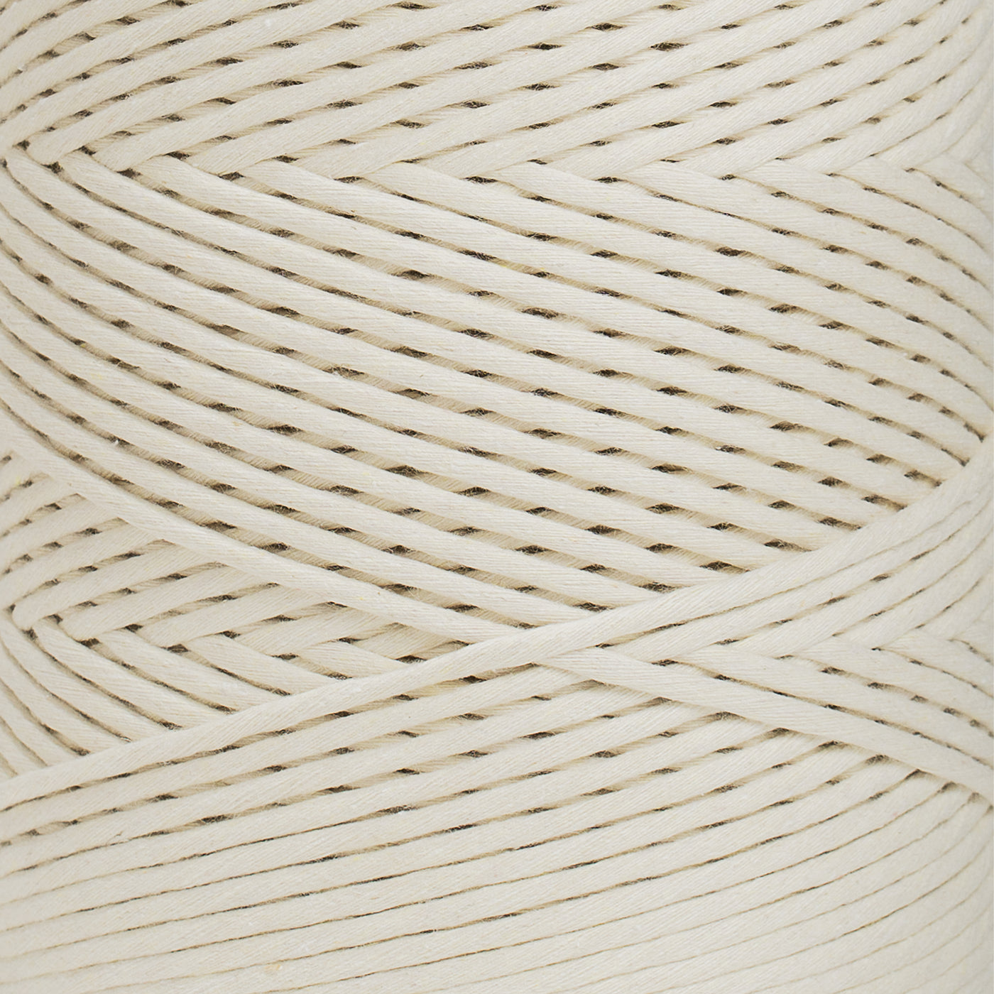 SOFT COTTON CORD ZERO WASTE 4 MM - 1 SINGLE STRAND - OFF WHITE COLOR