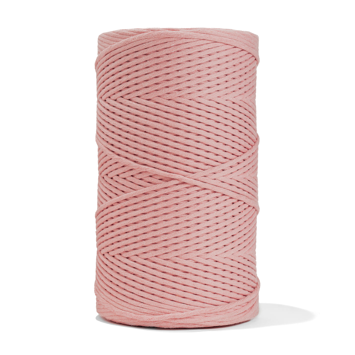 SOFT COTTON CORD ZERO WASTE 4 MM - 1 SINGLE STRAND - PALE PINK COLOR