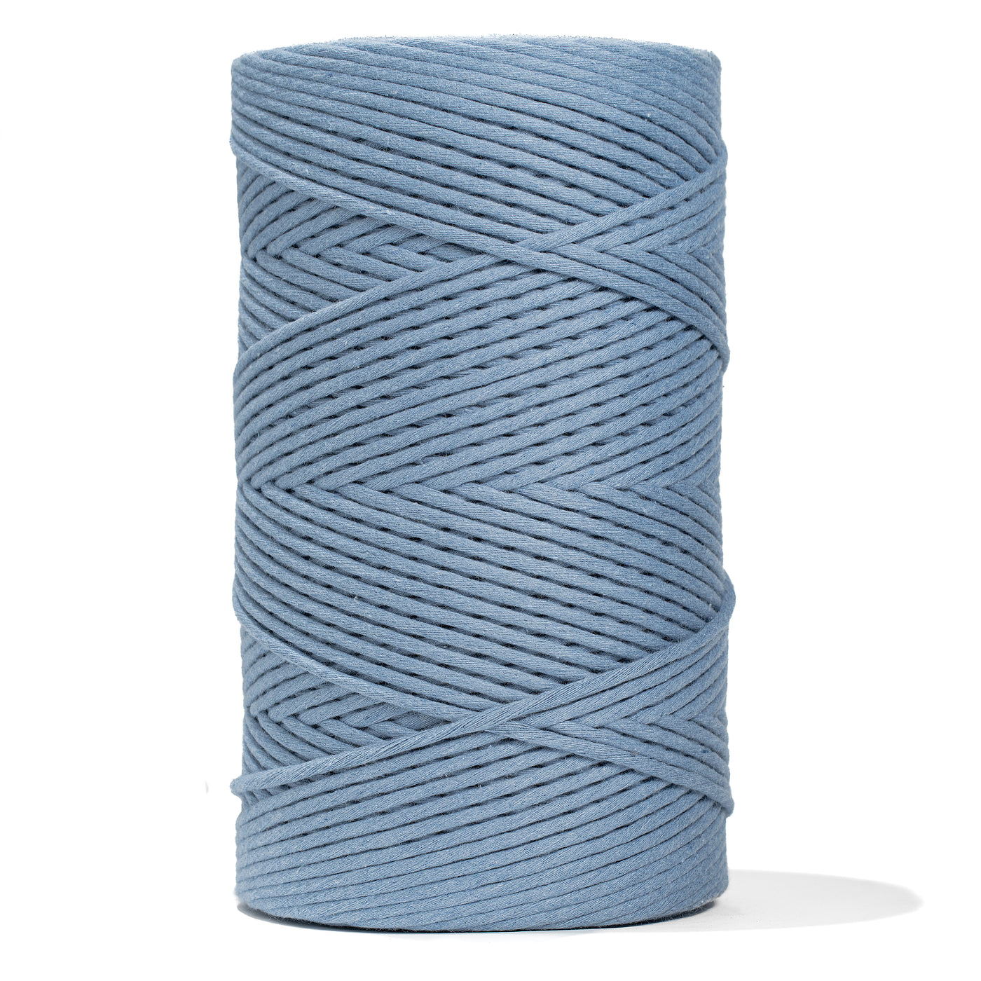 SOFT COTTON CORD ZERO WASTE 4 MM - 1 SINGLE STRAND - POWDER BLUE COLOR