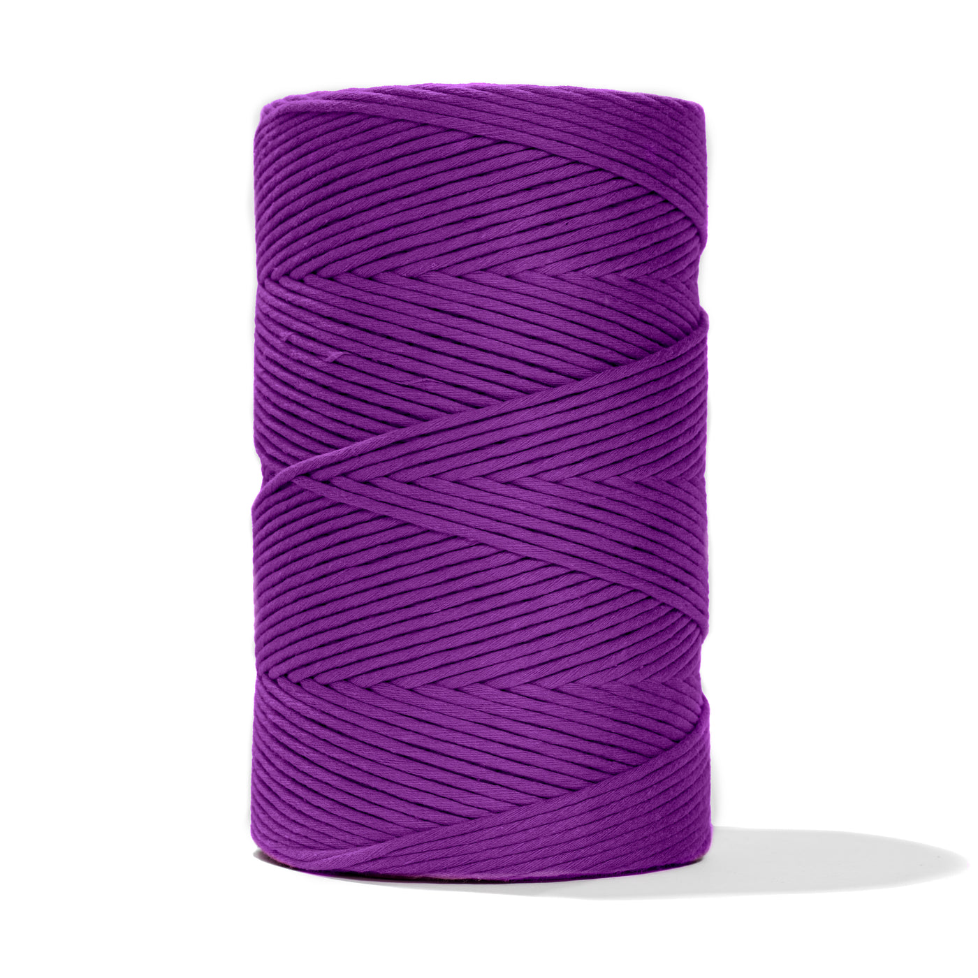 SOFT COTTON CORD ZERO WASTE 4 MM - 1 SINGLE STRAND - ROYAL PURPLE COLOR