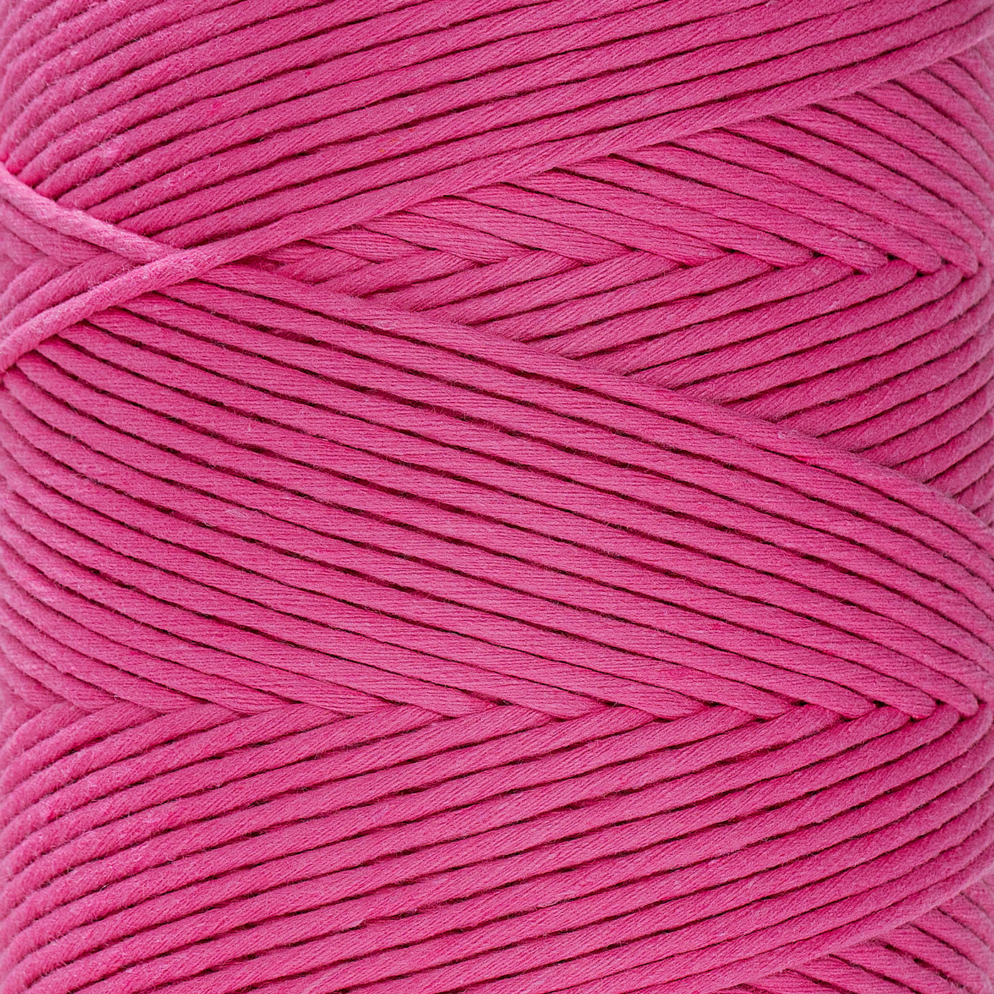 SOFT COTTON CORD ZERO WASTE 4mm - 1 SINGLE STRAND - HOT PINK