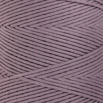 SOFT COTTON CORD ZERO WASTE 4 MM - 1 SINGLE STRAND - LAVENDER COLOR