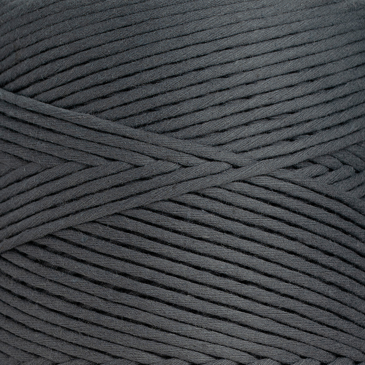 SOFT COTTON CORD ZERO WASTE 4 MM - 1 SINGLE STRAND - STEEL GRAY COLOR