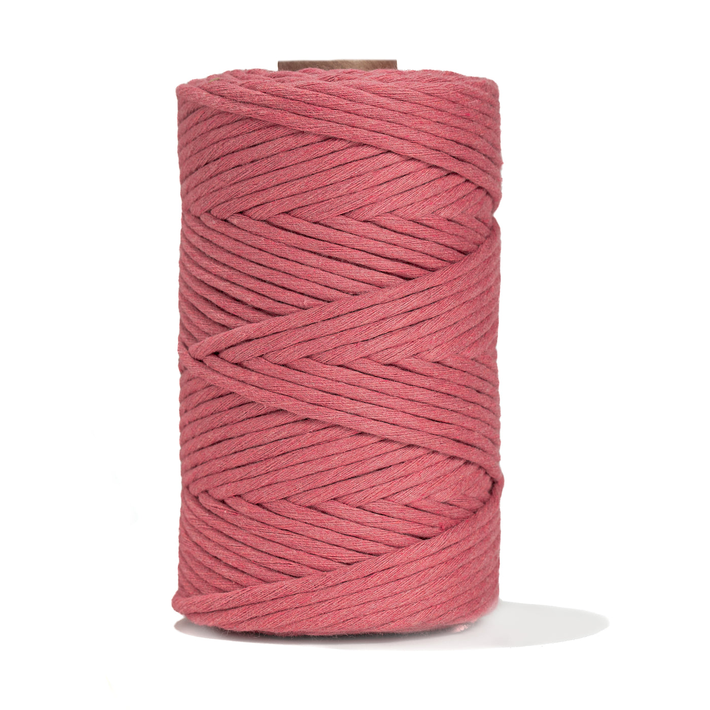 SOFT COTTON CORD ZERO WASTE 4 MM - 1 SINGLE STRAND - HIBISCUS COLOR