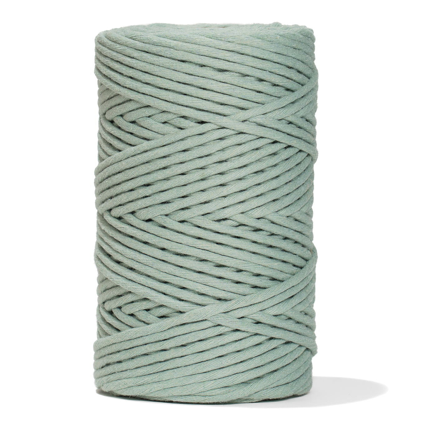 SOFT COTTON CORD ZERO WASTE 4 MM - 1 SINGLE STRAND - AGAVE COLOR