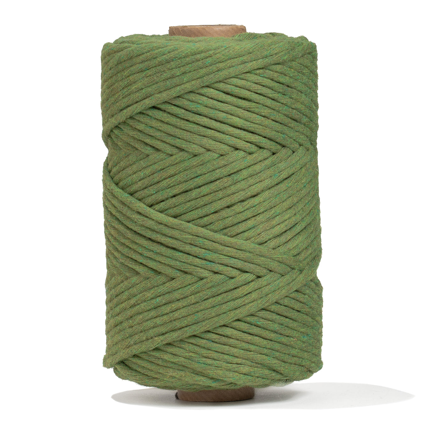 SOFT COTTON CORD ZERO WASTE 4 MM - 1 SINGLE STRAND - GREENERY COLOR