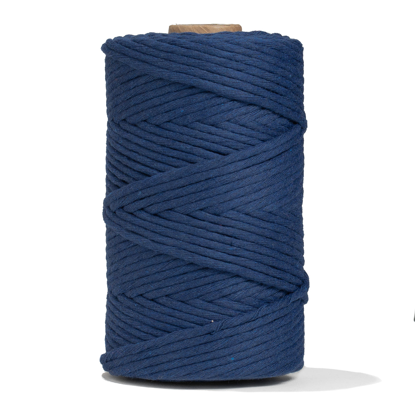 SOFT COTTON CORD ZERO WASTE 4 MM - 1 SINGLE STRAND - MIDNIGHT BLUE COLOR