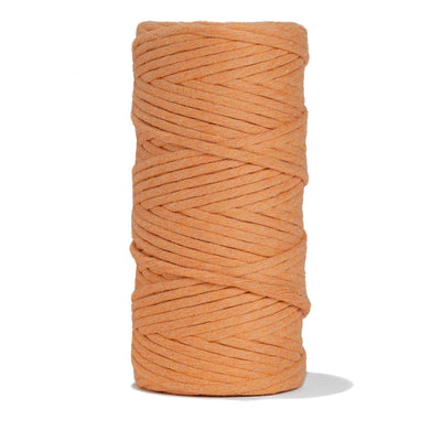 SOFT COTTON CORD ZERO WASTE 4 MM - 1 SINGLE STRAND - APRICOT COLOR