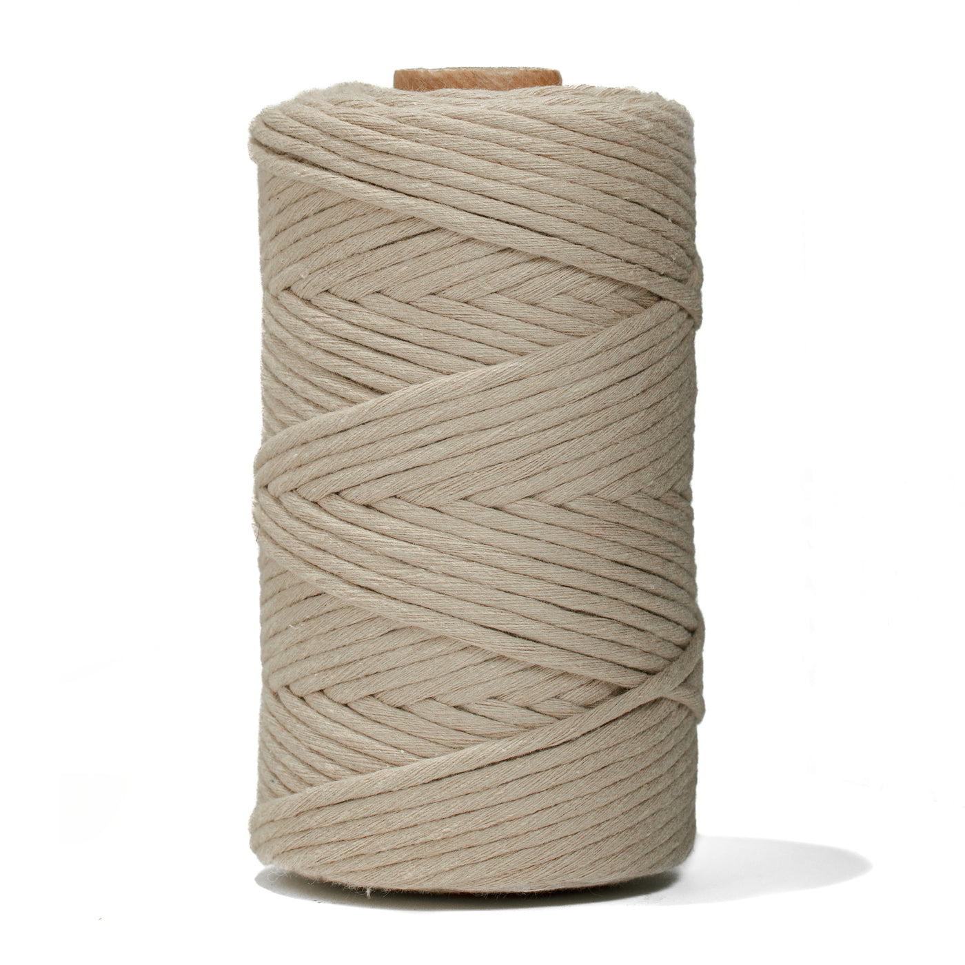 SOFT COTTON CORD ZERO WASTE 4 MM - 1 SINGLE STRAND - BEIGE COLOR