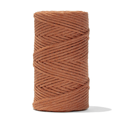 SOFT COTTON CORD ZERO WASTE 4mm - 1 SINGLE STRAND - BRONZE
