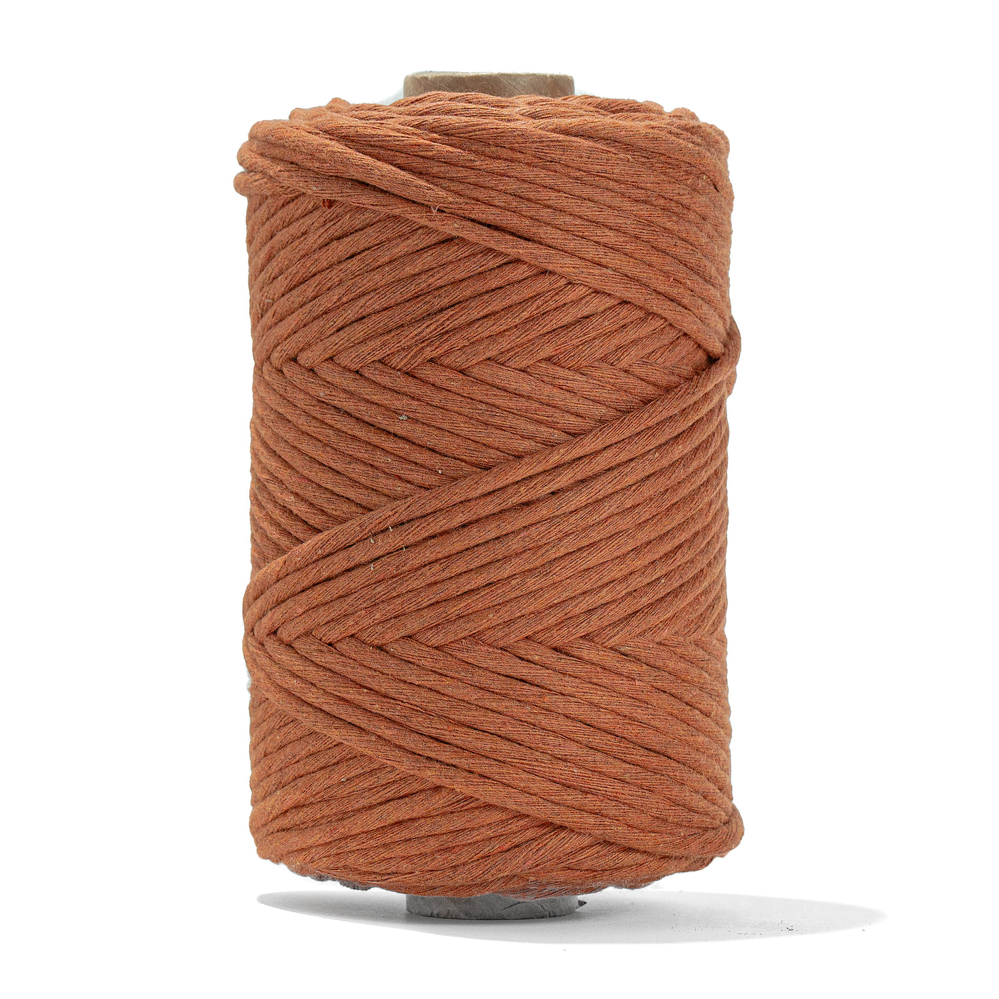 SOFT COTTON CORD ZERO WASTE 4 MM - 1 SINGLE STRAND - CINNAMON COLOR