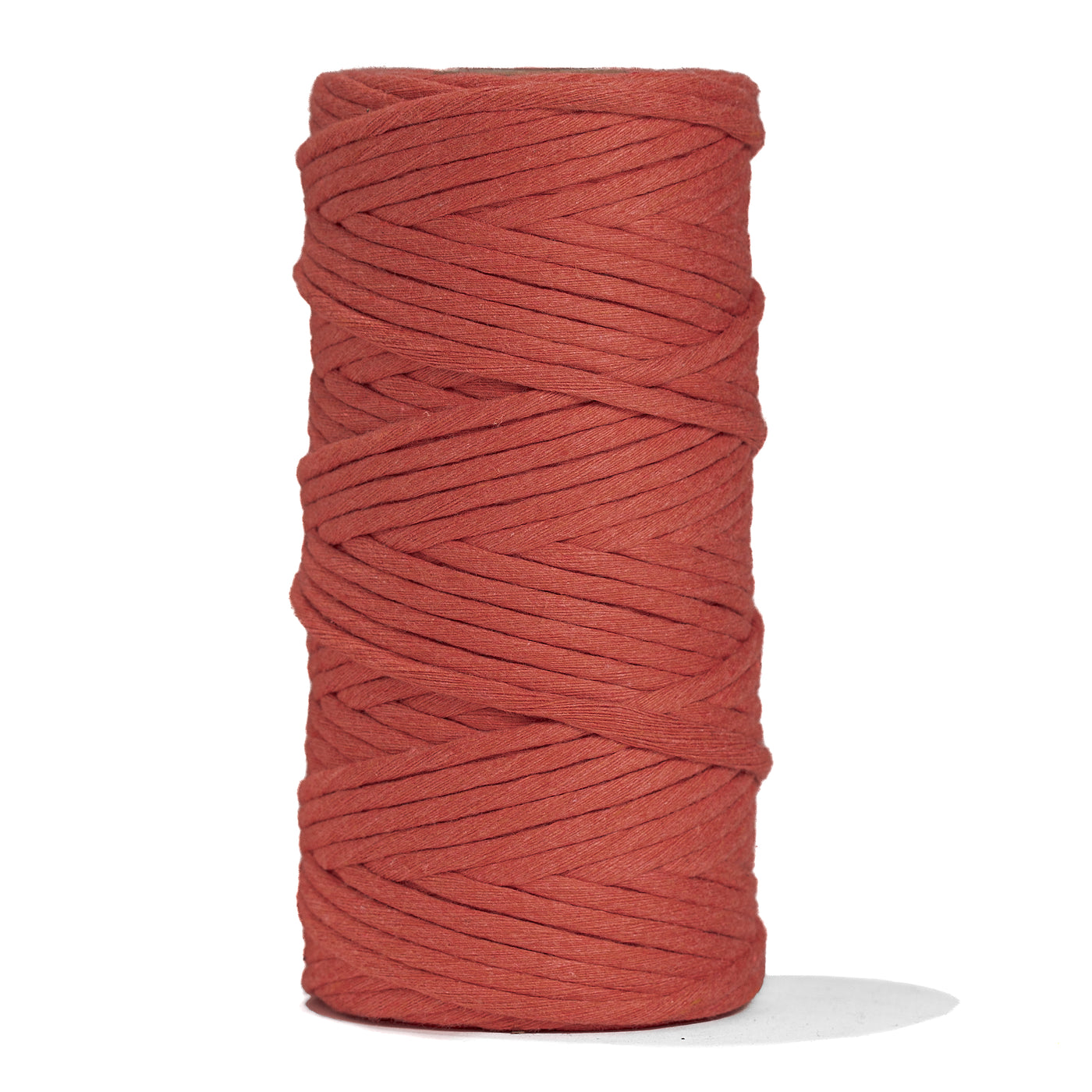 SOFT COTTON CORD ZERO WASTE 4 MM - 1 SINGLE STRAND - BRICK COLOR