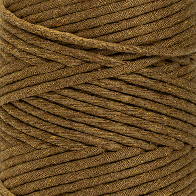 SOFT COTTON CORD ZERO WASTE 4 MM - 1 SINGLE STRAND - CURRY COLOR