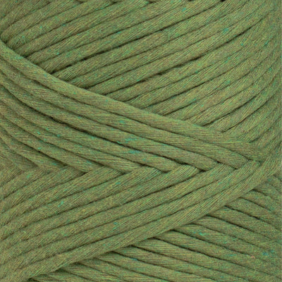 SOFT COTTON CORD ZERO WASTE 4 MM - 1 SINGLE STRAND - GREENERY COLOR