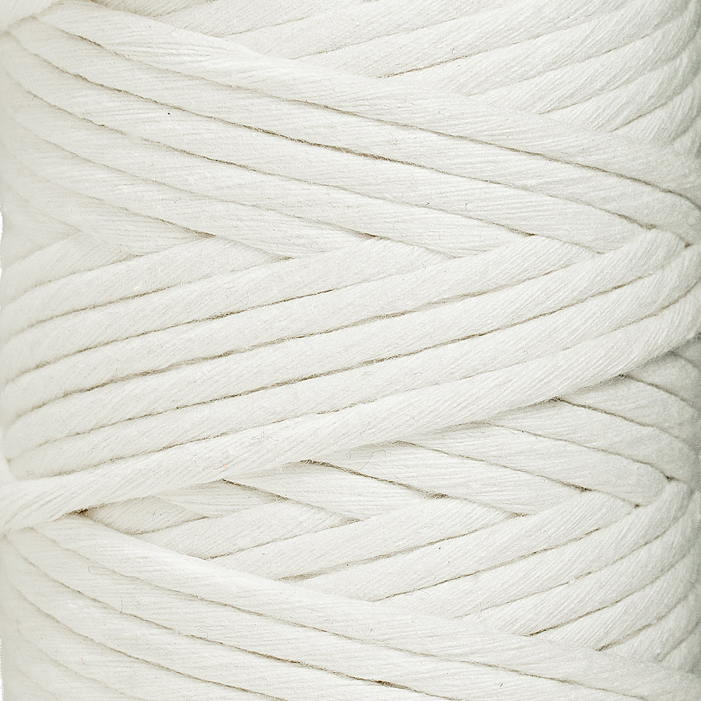 MACRAME SOFT COTTON CORD RECYCLED 4 MM - 1 SINGLE STRAND - COLOR