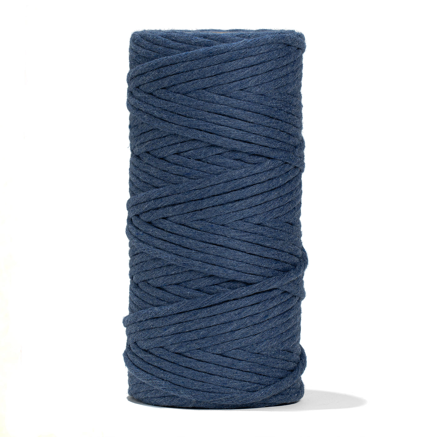 SOFT COTTON CORD ZERO WASTE 4 MM - 1 SINGLE STRAND - DENIM COLOR