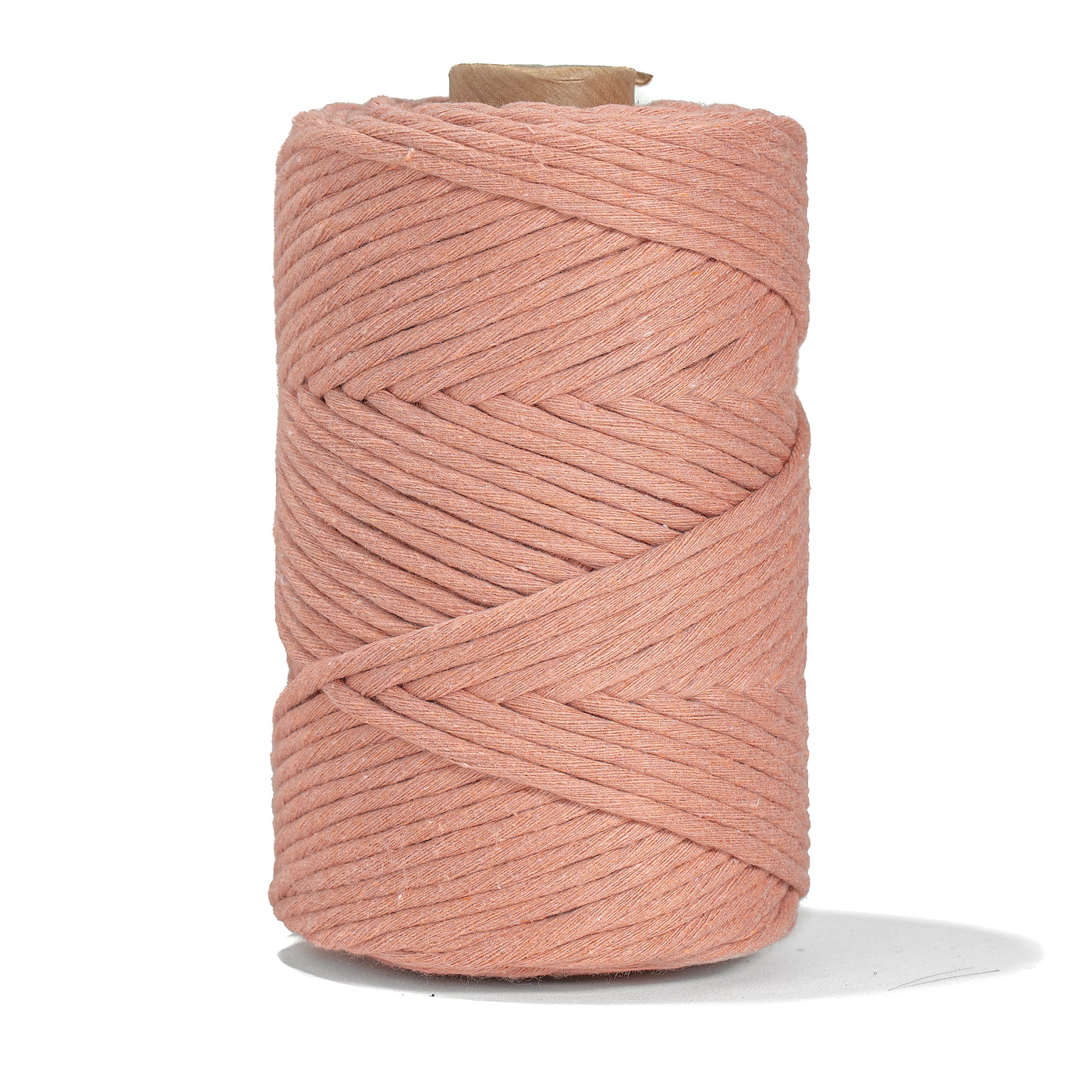 SOFT COTTON CORD ZERO WASTE 4 MM - 1 SINGLE STRAND - DUSTY PINK COLOR