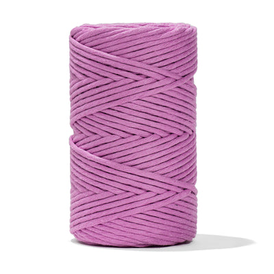 SOFT COTTON CORD ZERO WASTE 4mm - 1 SINGLE STRAND - LILAC PINK