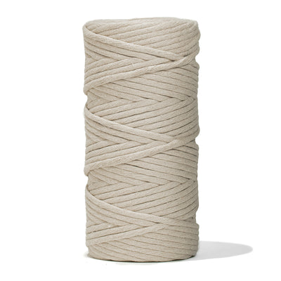 SOFT COTTON CORD ZERO WASTE 4 MM - 1 SINGLE STRAND - MOON COLOR