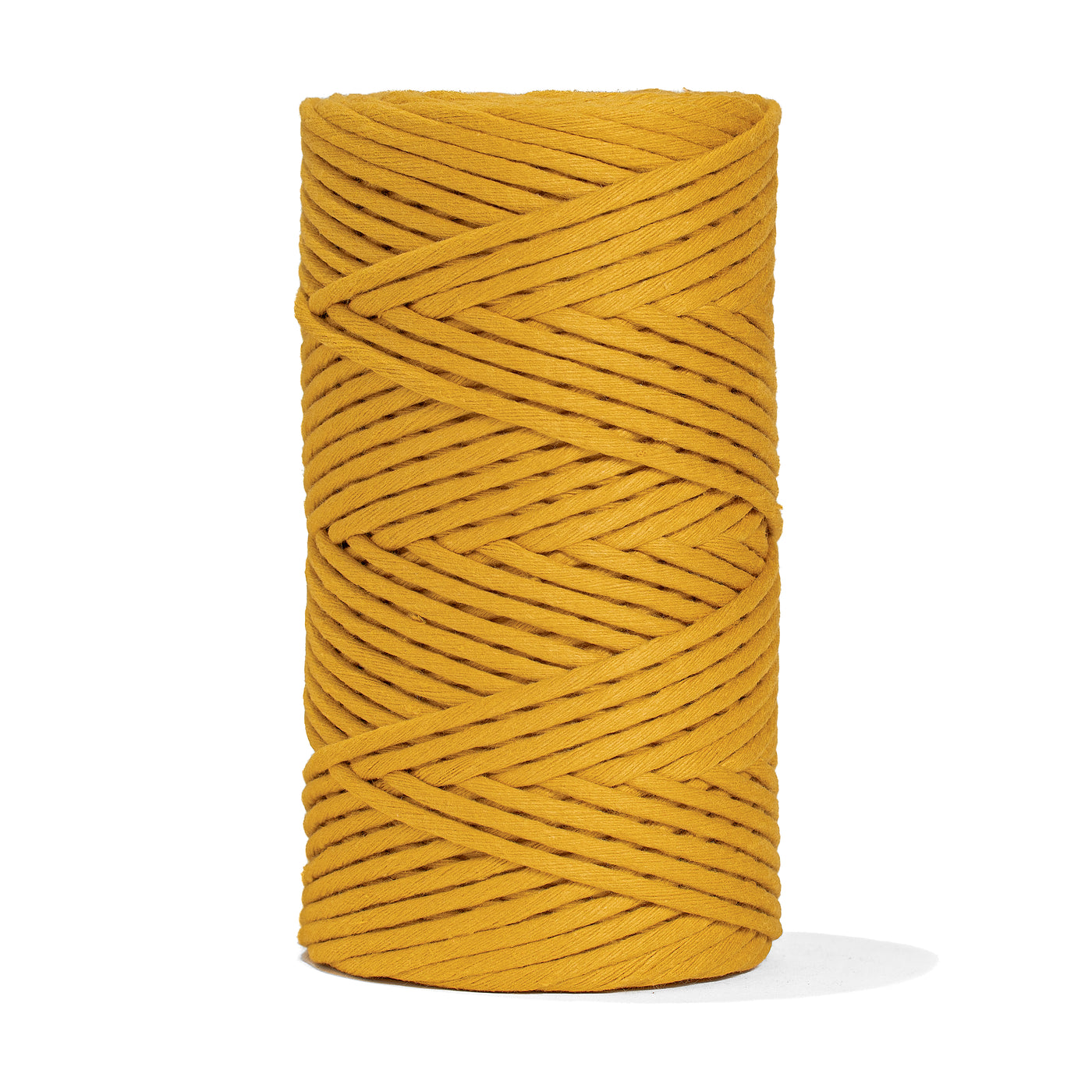 SOFT COTTON CORD ZERO WASTE 4 MM - 1 SINGLE STRAND - OCHER COLOR