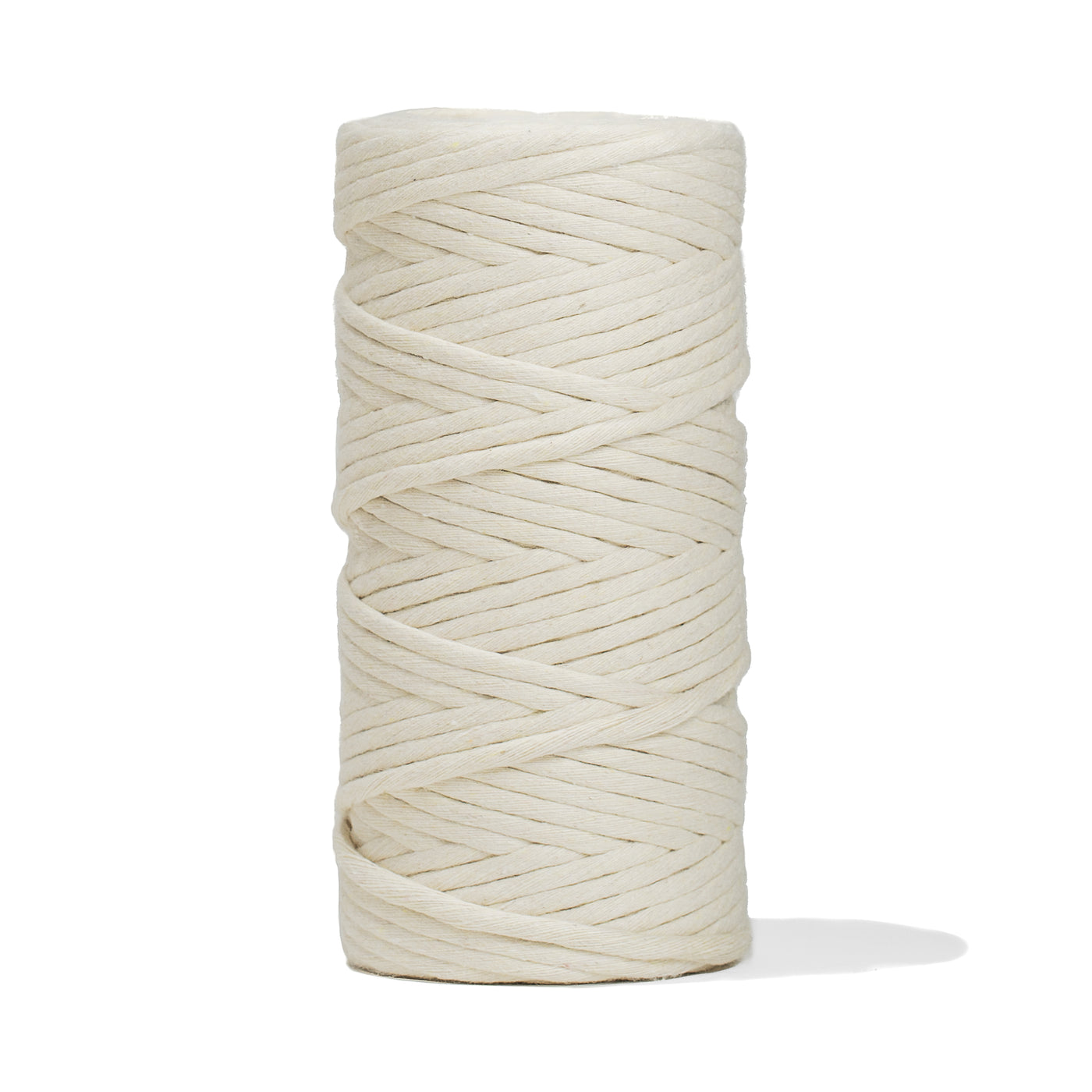 SOFT COTTON CORD ZERO WASTE 4 MM - 1 SINGLE STRAND - OFF WHITE COLOR