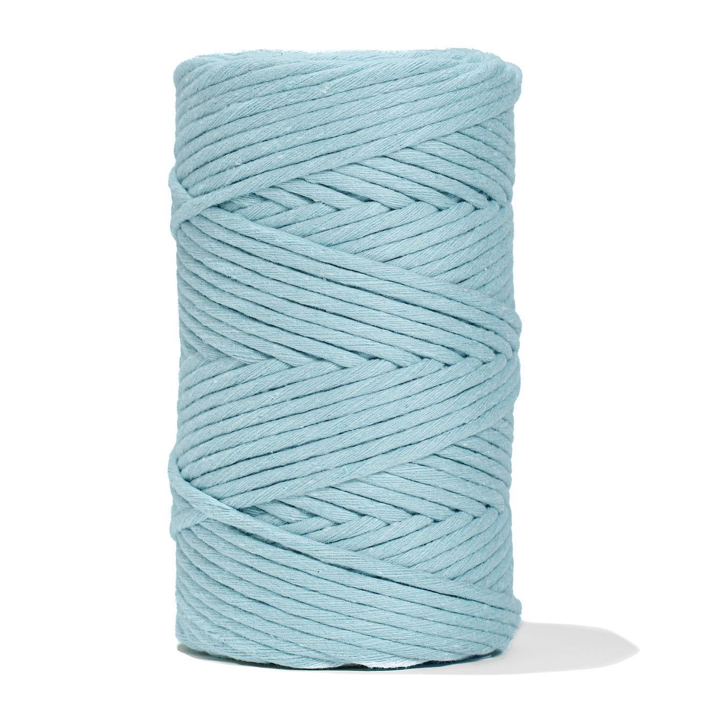 SOFT COTTON CORD ZERO WASTE 4 MM - 1 SINGLE STRAND - VINTAGE BLUE