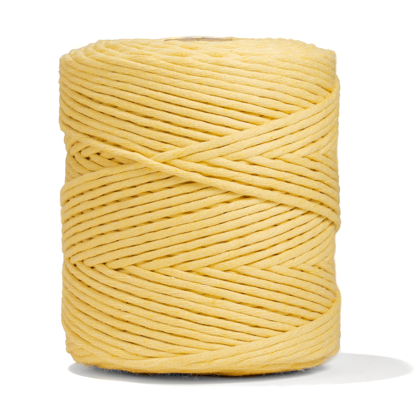 SOFT COTTON CORD ZERO WASTE 4 MM - 1 SINGLE STRAND - SUNFLOWER YELLOW COLOR